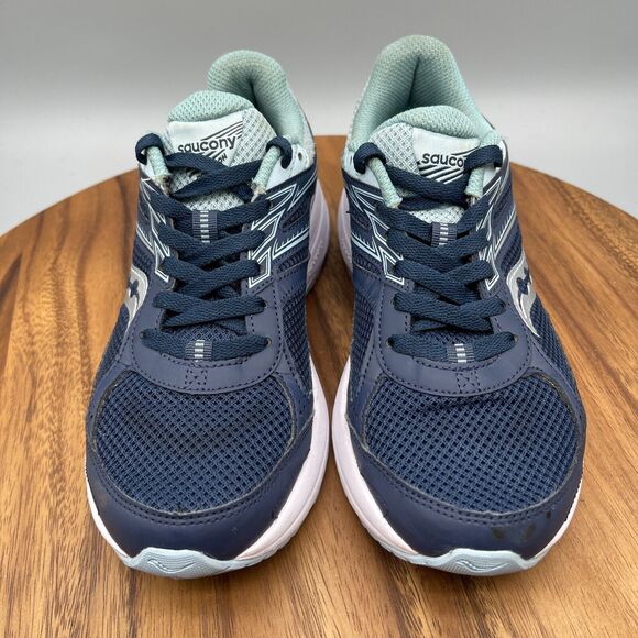Saucony Cohesion 14 Shoes Womens Size 7 Blue Running Athletic Sneakers Walking - Picture 2 of 8